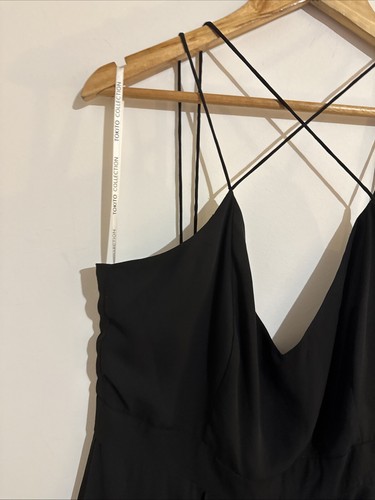 Tokito Collection Size 14 Women’s Maxi Dress Black V-Neck Strappy Sleeveless - Picture 5 of 11