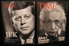 LOT OF 2 TIME INC. MAGAZINES  JFK HIS ENDURING LEGACY AND ALBERT EINSTEIN GENIUS
