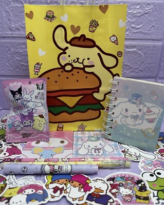 SANRIO Geschenktüte Notizbuch Schreibwaren Hello Cinnamoroll Blind Gummi Textmarker