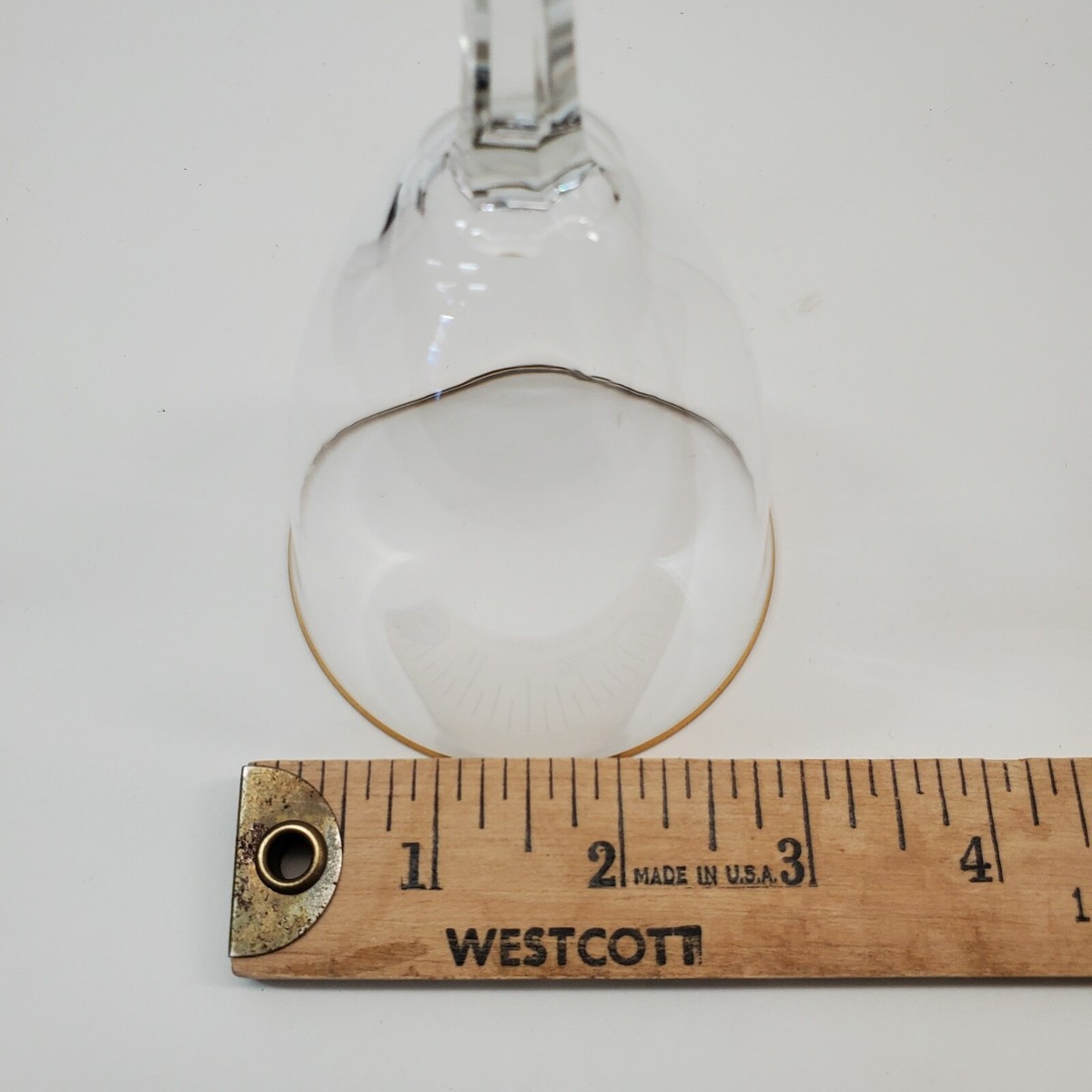 Vintage Baccarat France Directoire Gold Rimmed Port Wine