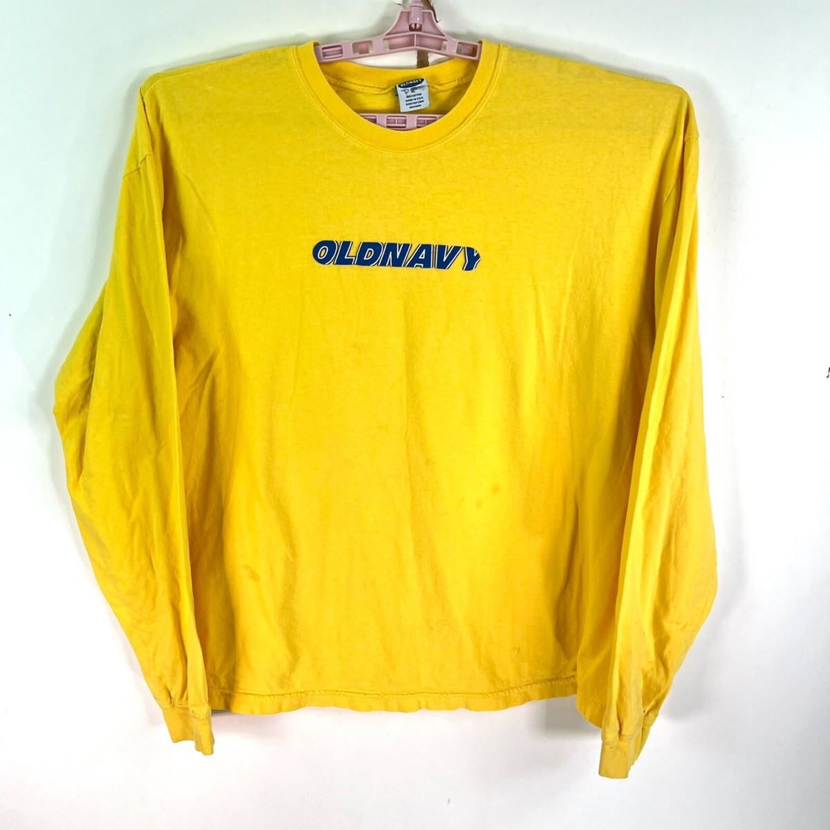 Vintage Old Navy Puff Print Long Sleeve T Shirt Mens XL