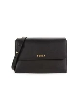 NEW FURLA Eos Leather Crossbody Bag NERO/100% AUTHENTIC