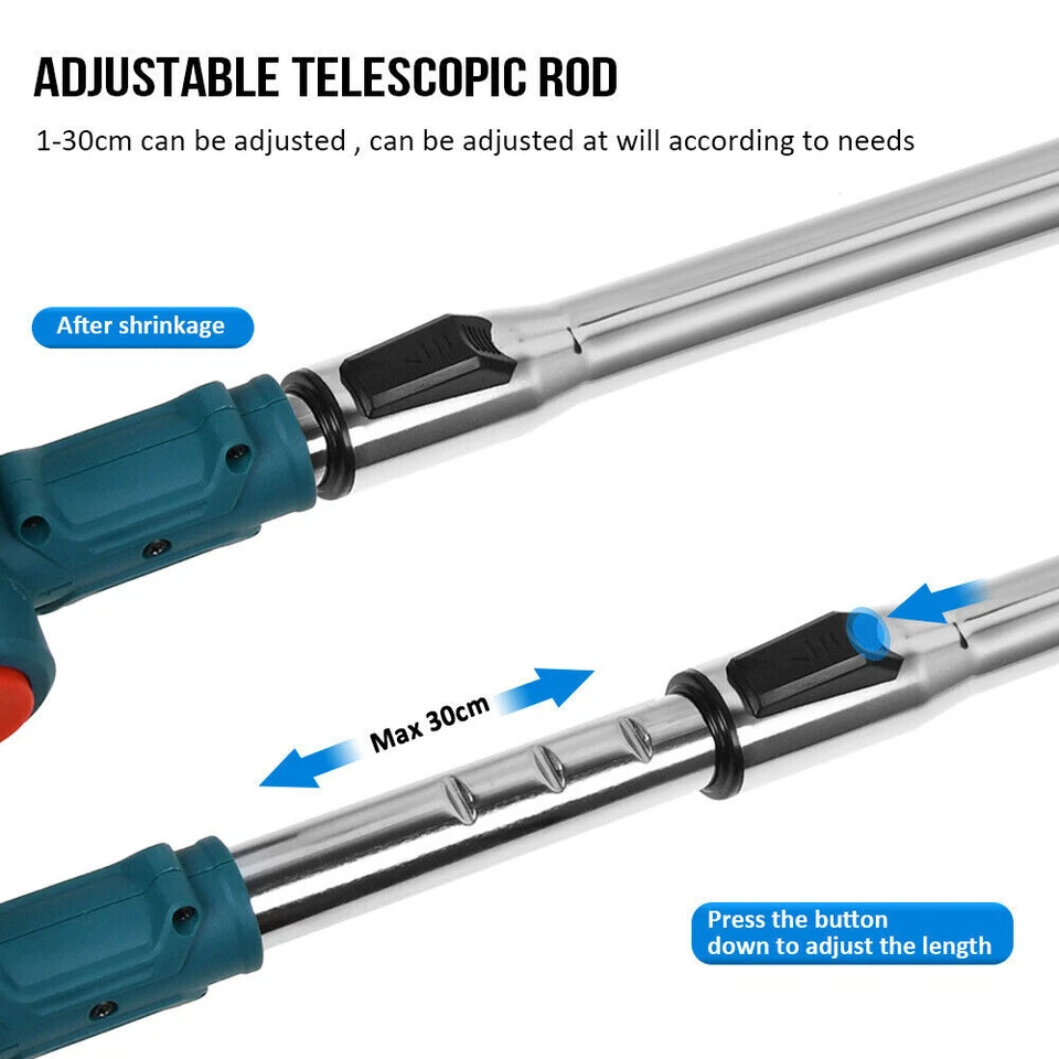900W Rasentrimmer Trimmer Motorsense Akku Grasschneider Freischneider mit 2 Akuu - Bild 3 von 4
