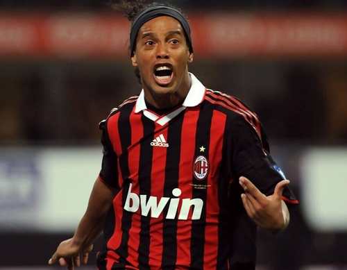 Maillot AC Milan Domicile 2009-2010 Ronaldinho N°80 - Taille L, Manches Longues, Neuf