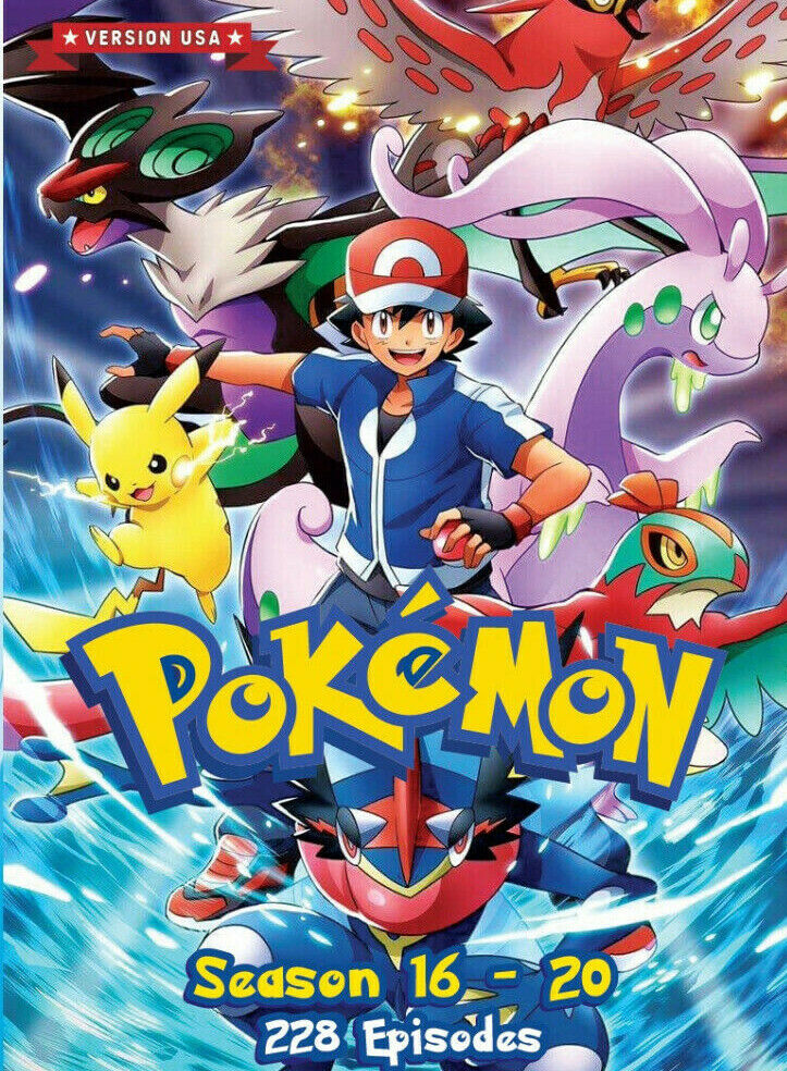 ENGLISH DUBBED POKEMON SEASON 16 - 20 (USA VERSION) DVD 228