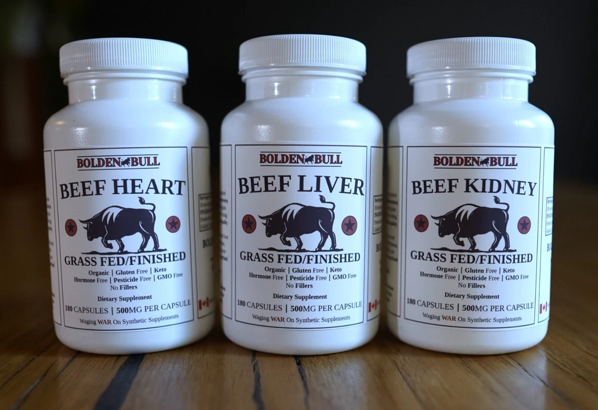 BoldenBull Beefed Up Bundle 500 MG 180 Capsules (Liver/Heart
