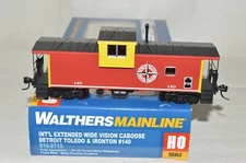 HO scale Walthers Detroit Toledo & Ironton RR wide vision caboose car train 140