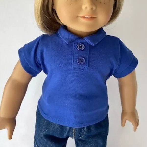 Best Quality Blue Polo Shirt for 18