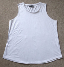 Select White Scoop Neck Sleeveless Top. Size 16  44" bust x 26"long