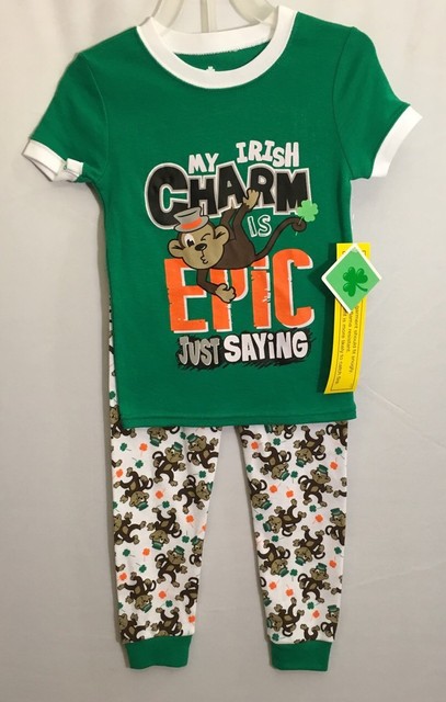baby st patrick's day pajamas