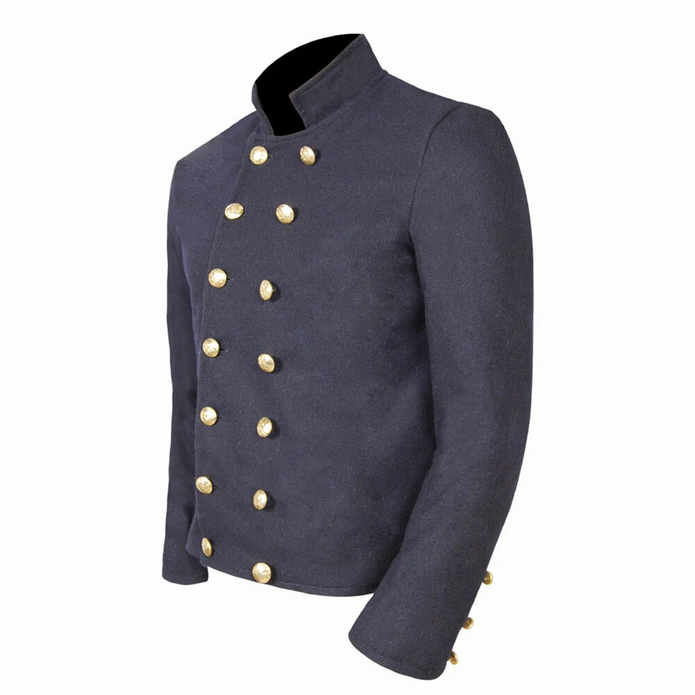 URU(ウル)/SHORT MODS COAT/D.Navy US Civil War Union Navy Shell Jacket Double Breasted Wool