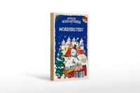 Holzschild WeihnachtsgrüßE Norderstedt Geschenk Deko Schild 12X18 Cm