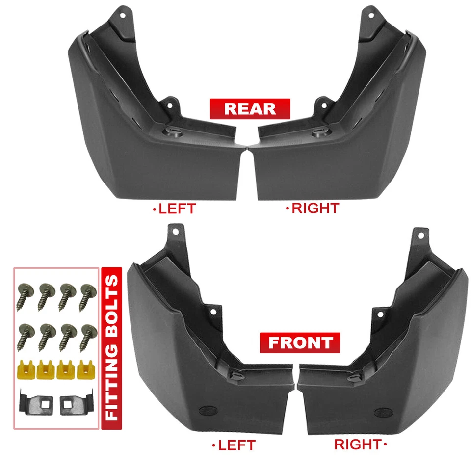 适用于路虎 LR4 Discovery 4 防溅护挡泥板 2010 - 2016 前后 4 件 — 第 2/4 张图片