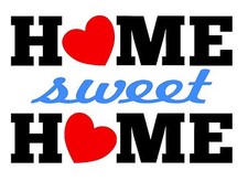 Home Sweet Home Vinyl Decal Sticker Decor Kitchen Living Room Art Sign H4267