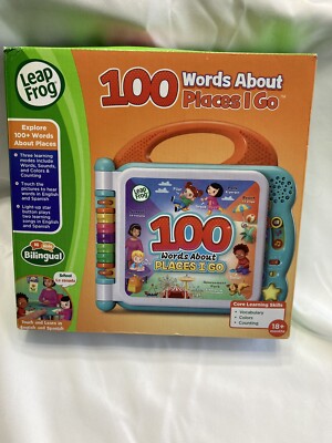 Leap Frog, 100 Words About Places I go, 18+ months, Three play modes NEW