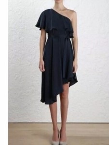 zimmermann one shoulder dress