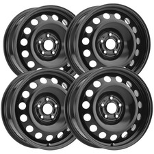 Set Of 4 Vision Sw60 Steel Mod 17x6.5 5x4.5 39mm Matte Black Wheels Rims