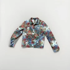 FDJ French Dressing Small Gold Threaded Floral Pattern Jacket