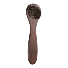 Shoe Cleaning Brush 7"x2" Beech Wood Horsehair Boot Brushes, Brown