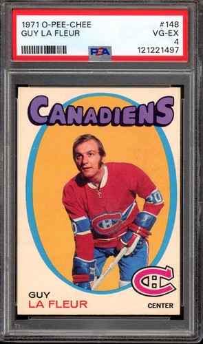 1971 OPC O-Pee-Chee #148 Guy La Fleur Rookie PSA 4 Vintage HOF Ice Hockey Card