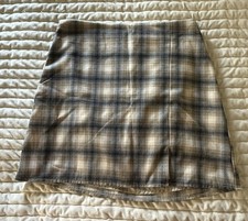 Old Navy Women's Pull-On Zipper Pencil Skirt Heritage Mini Shadow Plaid- NWT