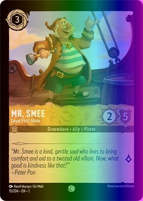 Lorcana Mr. Smee - Loyal First Mate (15/216) Ch. 01 The First Chapter LP FOIL
