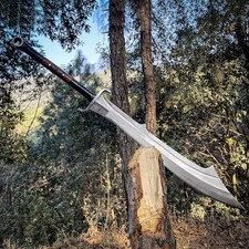 Spada Machete Sopravvivenza Lama Acciaio al Carbonio Personalizzata Fatta a Mano |Spada Caccia Campeggio