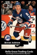 1991-92 Pro Set Brent Ashton #272 Winnipeg Jets NHL Hockey