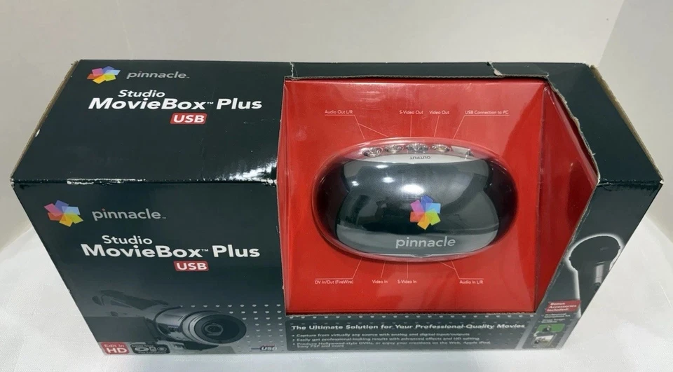 Pinnacle Studio MovieBox Plus USB Capture 高清 - 全新未拆封 — 第 2/4 张图片