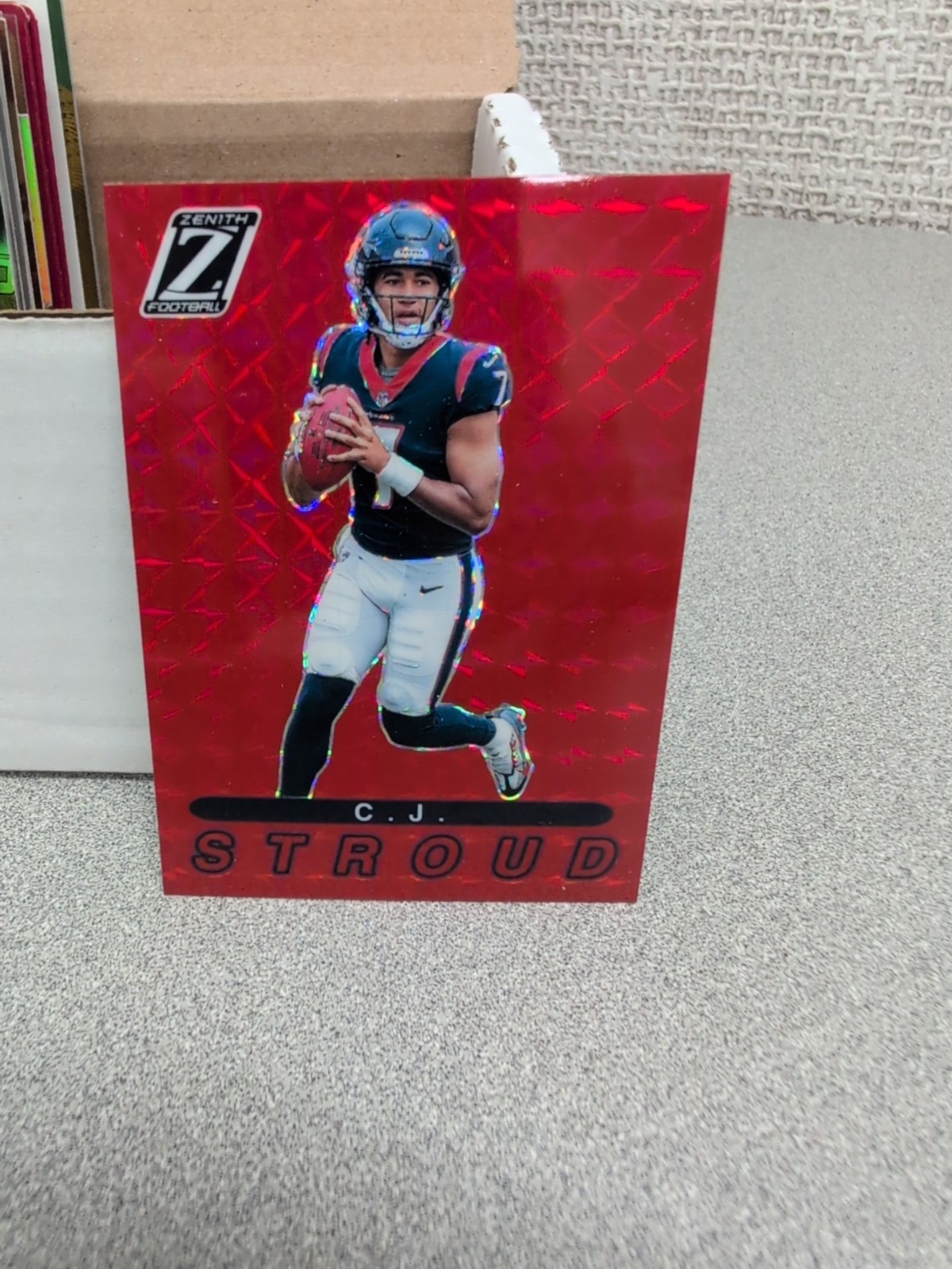C.J. Stroud 2023 Panini Zenith 1994 Pacific #5 Red (RC) Houston Texans