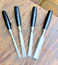 Stanley 5001 Bevel Edge Wood Chisels x 4 25 mm 19 mm 19 mm 13 mm