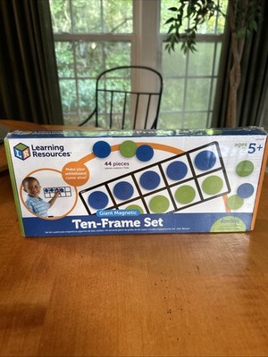 Learning Resources Giant Magnetic Ten-Frame Set NEW & Sealed