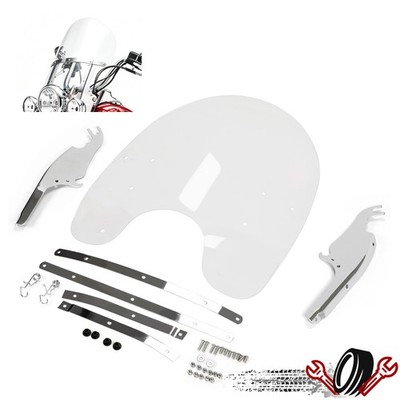 Front Windscreen Windshield Fit For Harley Heritage Softail Classic 2000-2017
