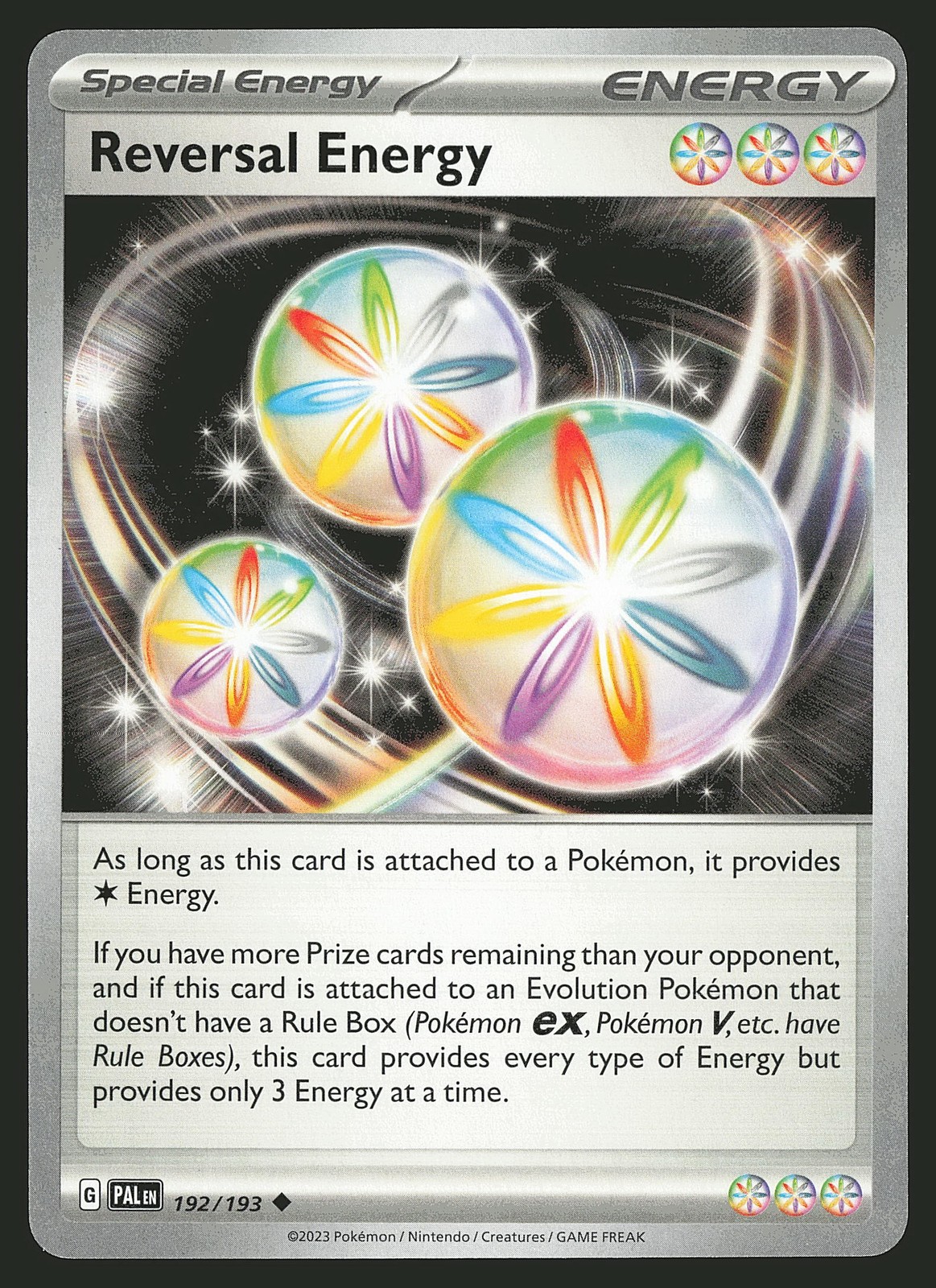 SV02: Paldea Evolved Reversal Energy #192/193 Uncommon Pokemon Card