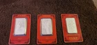 Pamp Suisse 1 oz silver lunar bar Lot 3 Bars 2022,2023,2024 Years Three Bars
