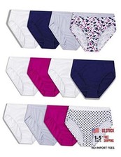 Women's Eversoft Cotton Underwear 10 Hi Cut - Multi Colors May Vary