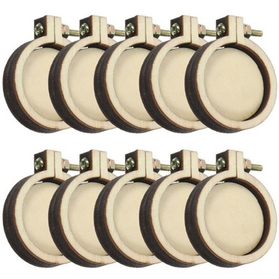 10 PCS Bastelwerkzeuge Spannrahmen Sticken Mini Stickrahmen Stickerei