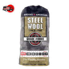 10120000 Steel Wool, 12 pad, Grade 0000, Rhodes American, Final Finish