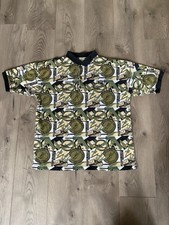 Vintage 90s Sergio Tacchini All Over Print AOP Golf Polo Shirt Men  s Size Large
