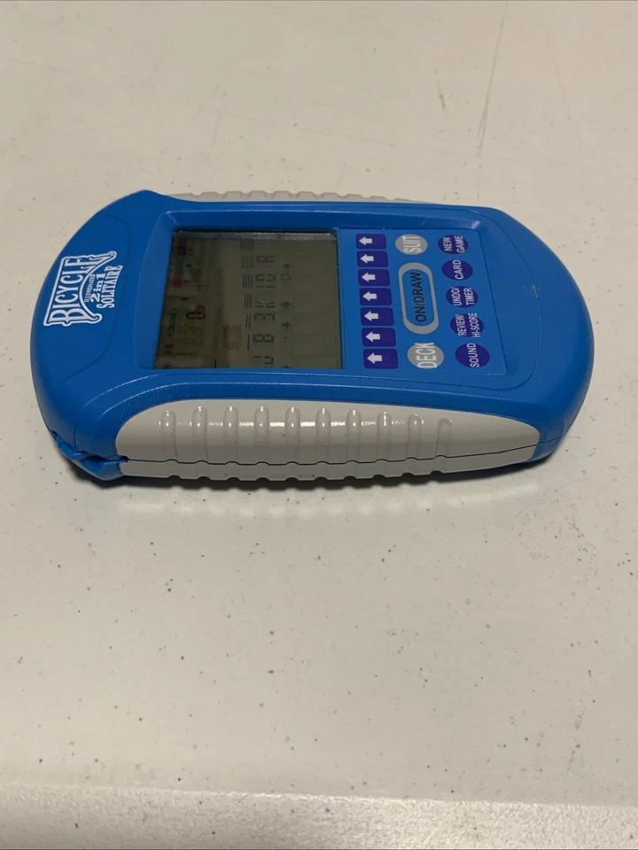 Bicicleta iluminada 2 em 1 solitário portátil cartão videogame com caneta testada - Imagem 3 de 4