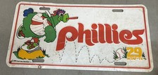 Vintage Philadelphia Phillies Phanatic Baseball License Plate 1984 MLB