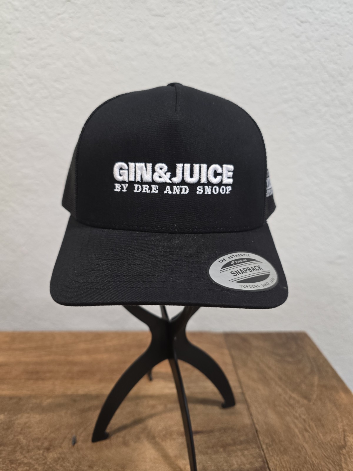 Dr Dre Snoop Dogg Gin Juice Parental Advisory Snapback Black Mesh Cap