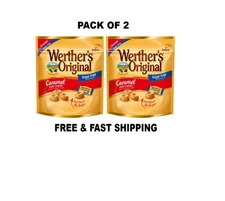 Werther's Original Hard Sugar Free Caramel Candy, 7.7 oz PACK OF 2
