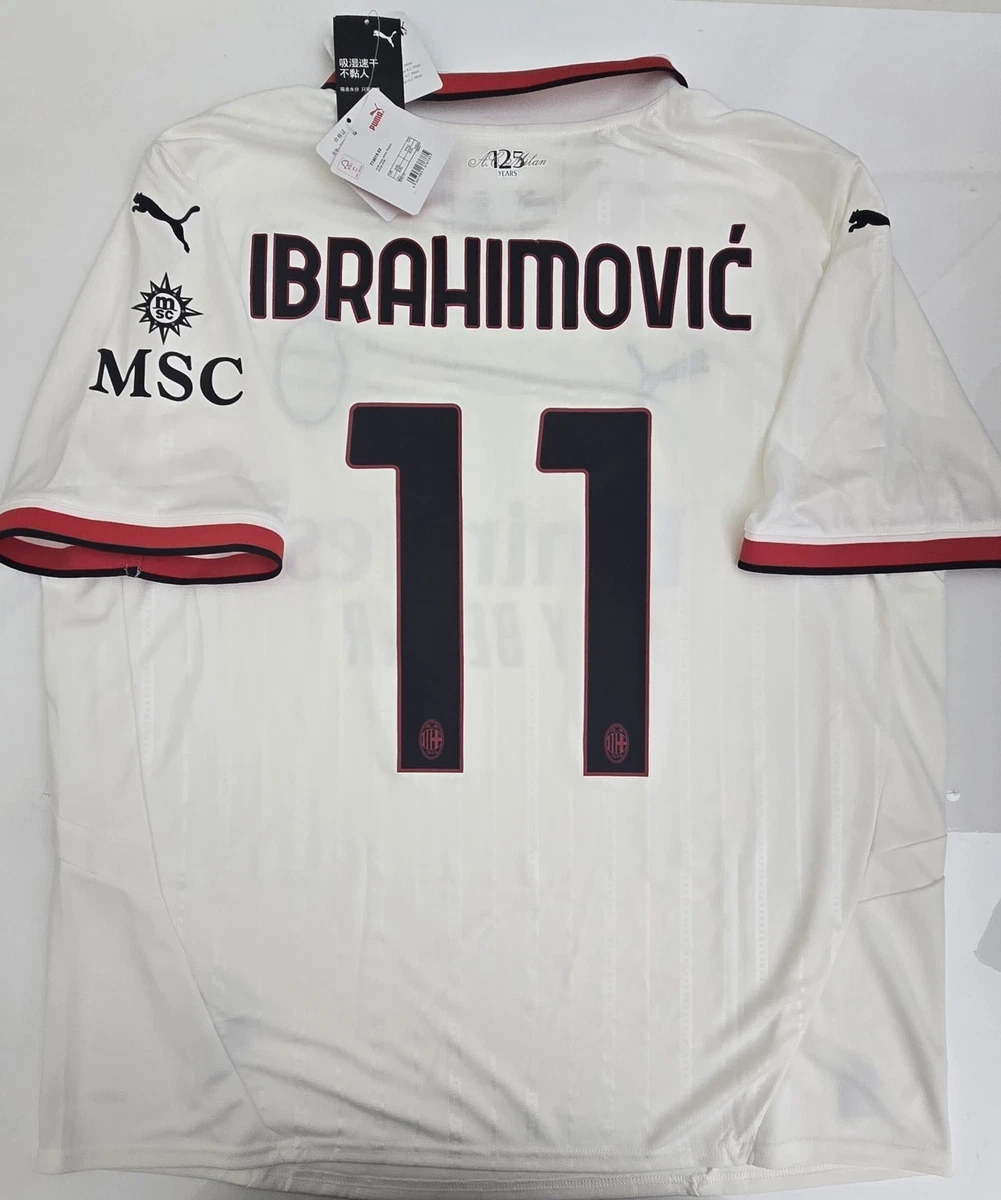 Zlatan Ibrahimovic AC Milan White International Club Soccer Fan