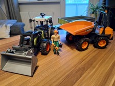 Claas Traktor mit Anhänger + Minidumper von ...