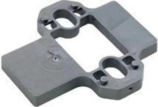 Hettich 79325 Paralleladapter,Dist. 10mm Kunststoff silber beschichtet