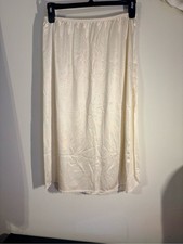 Cream Half Slip with Lace Trim - Women's Lightweight Underskirt