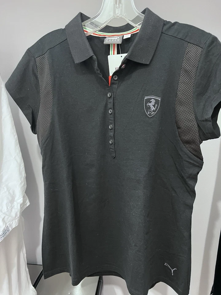Puma Scuderia Ferrari Polo Shirt  Women’s Size Xl , Black [568451-01] - Image 2 of 4