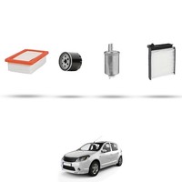 Hoffcar Set Service - 4 Filter FüR Dacia Sandero 1.5 DCI 55Kw Von 2010