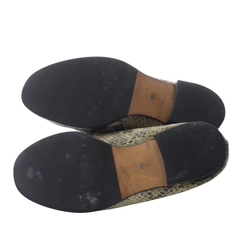 Hender Scheme Peak Python Mule Sandals Brown 23cm… - image 8